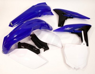 UFO KOMPLET PLASTIKÓW YAMAHA YZF 250 10 KOLOR OEM (BIAŁY/NIEBIESKI) (YA308E999)