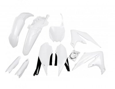 UFO KOMPLET PLASTIKÓW (FULL KIT) Z OSŁONAMI TELESKOPÓW (AMORTYZATORÓW) YAMAHA YZF 250 19-23, YZF 450 18-22 KOLOR BIAŁY