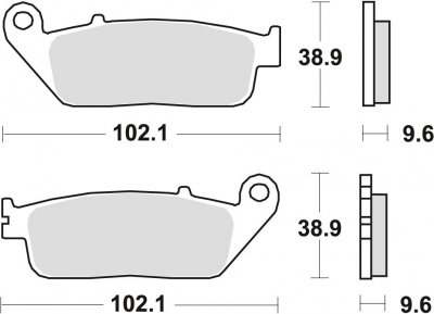 TRW klocki hamulcowe przód HONDA CTX - DA, DCT 700 (14-17) 