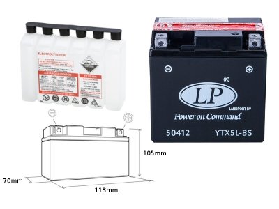  LANDPORT Husaberg FE/FS 450 (04-05) akumulator elektrolit osobno 