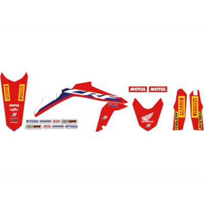 BLACKBIRD KOMPLET NAKLEJEK (OKLEINA) HONDA CRF 450  ('21) REPLICA TEAM HRC 20/21