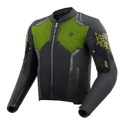 KURTKA TEKSTYLNA REBELHORN JAX BLACK/FLUO YELLOW S