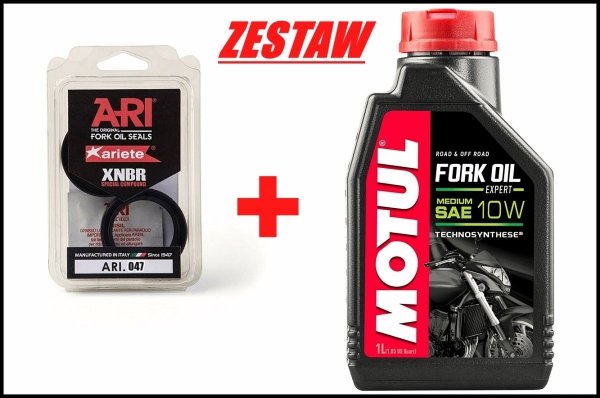 ARIETE USZCZELNIACZE OLEJOWE PRZEDNIEGO ZAWIESZENIA + OLEJ / SUZUKI VS1400GL 87-95