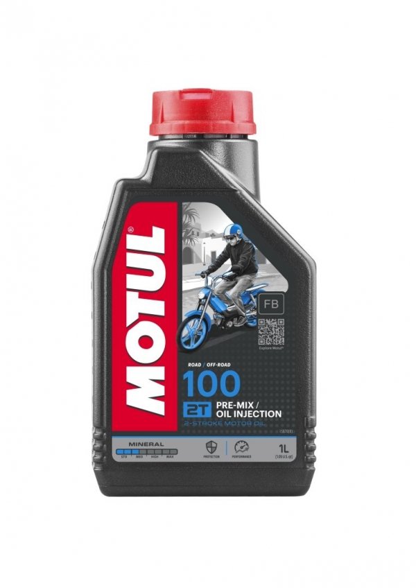 MOTUL 100 2T olej mineralny do silników 2-suwowych 1L