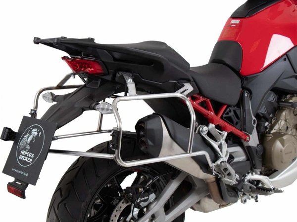 Hepco &amp; Becker Ducati Multistrada V4 / S / S SPORT (2021-) stelaż CUTOUT i kufry boczne Xplorer