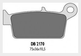 Delta Braking HONDA 250 CR (95-01) klocki hamulcowe tył