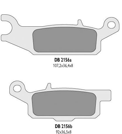 Delta Braking klocki hamulcowe prawy przód Yamaha 700 YFM FG/FGH 12