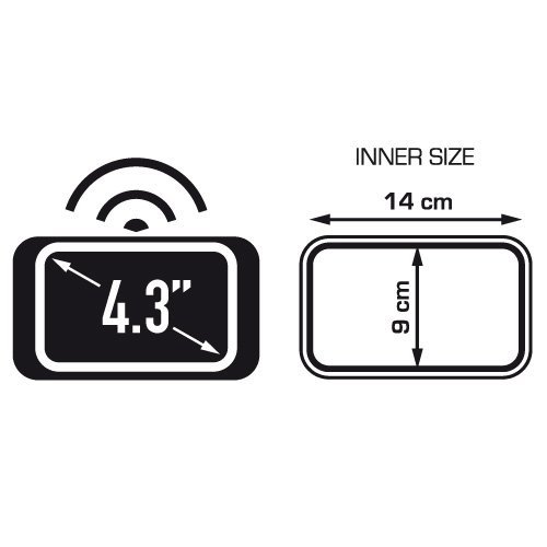 KAPPA pokrowiec na GPS / SMARTPHONE 4,3 cala z mocowaniem na kierownicę