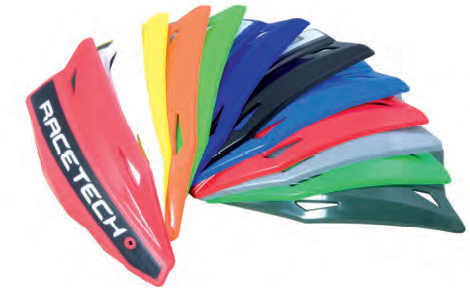 RACETECH PLASTIKI ZAMIENNE DO OSŁON RĄK (HANDBARÓW) VERTIGO / ALU / ATV KOLOR ZIELONY