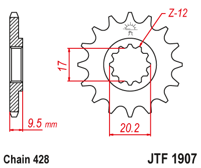  DID JT zestaw napędowy KTM 85 SX (04-17) 