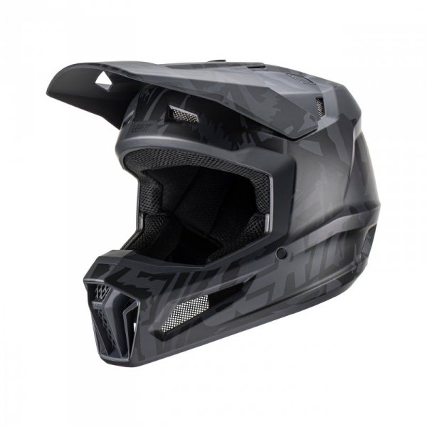 KASK MOTOCYKLOWY CROSS JUNIOR LEATT MOTO 3.5 STEALTH YL (53-54cm)