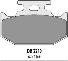 Delta Braking SUZUKI 350 DR (91-99) klocki hamulcowe tył