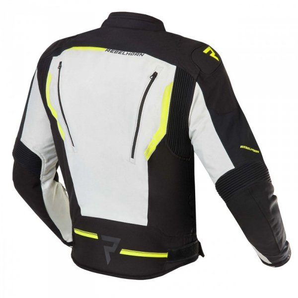 KURTKA MOTOCYKLOWA TEKSTYLNA REBELHORN BORG BLACK GREY FLUO YELLOW L