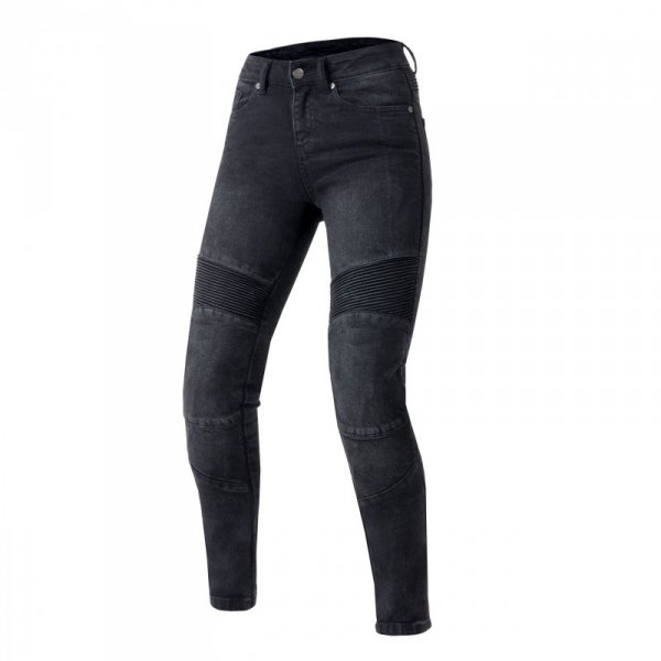 JEANSY MOTOCYKLOWE DAMSKIE OZONE AGNESS 2 WASHED BLACK 24/30 W24/30
