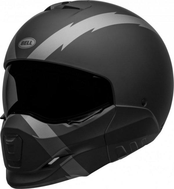 KASK MOTOCYKLOWY BELL BROOZER ARC MATTE BLACK GREY S