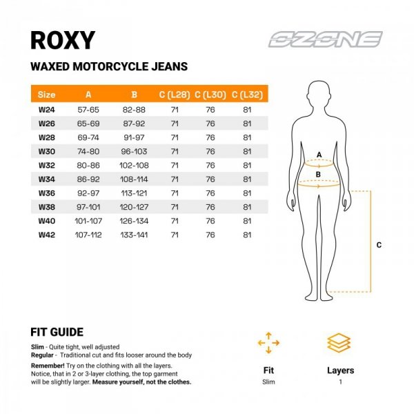 JEANSY MOTOCYKLOWE DAMSKIE OZONE ROXY WAXED BLACK 24/28 W24/28