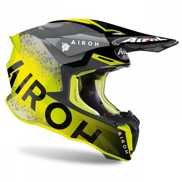 KASK AIROH TWIST 2.0 BIT YELLOW GLOSS XL