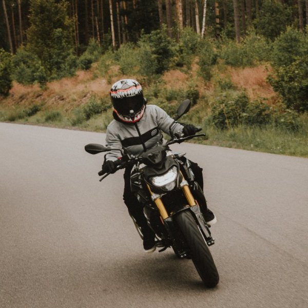 KURTKA MOTOCYKLOWA TEKSTYLNA DAMSKA OZONE DART SILVER BLACK W5XL