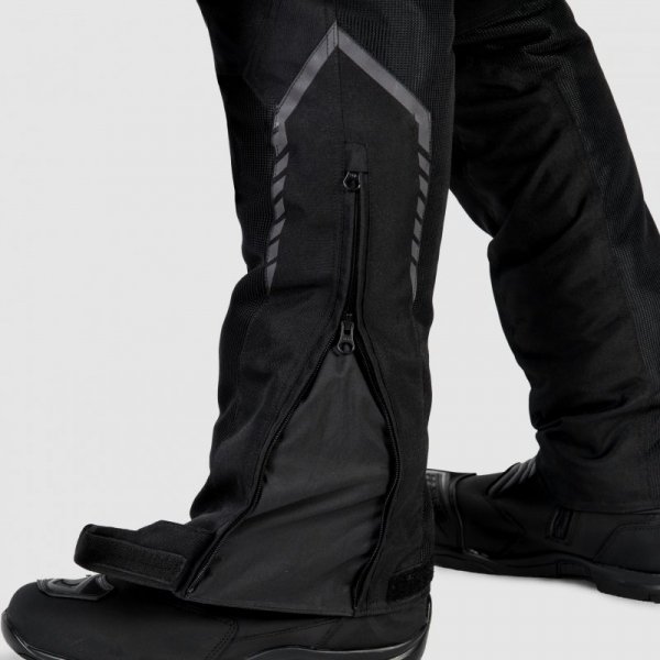 SPODNIE MOTOCYKLOWE TEKSTYLNE DAMSKIE OZONE FLOW BLACK W4XL