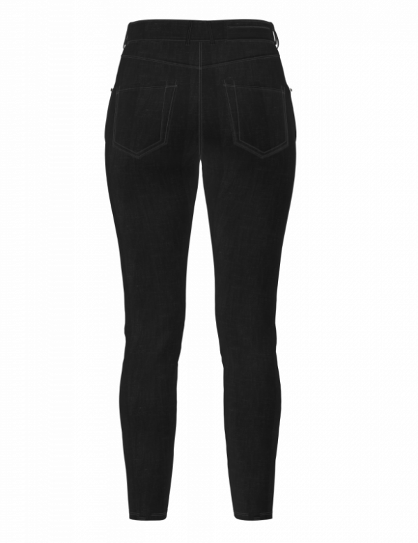 JEANSY MOTOCYKLOWE DAMSKIE REBELHORN CLASSIC 3 SLIM FIT WASHED BLACK 26/32 W26/32