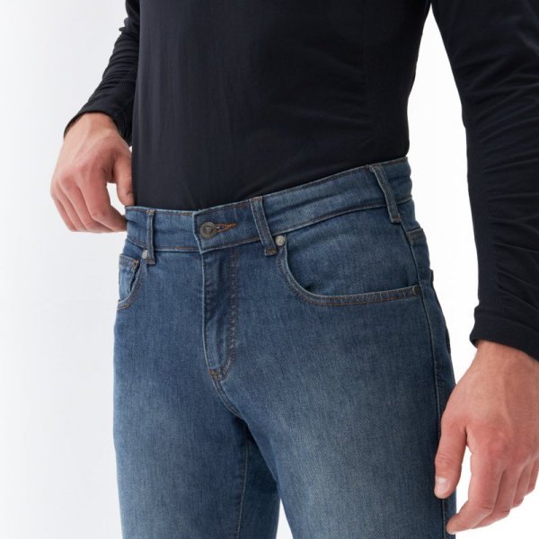 JEANSY MOTOCYKLOWE REBELHORN NOMAD TAPERED FIT WASHED BLUE 28/32