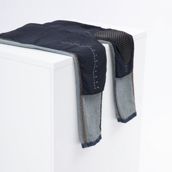 JEANSY MOTOCYKLOWE REBELHORN NOMAD TAPERED FIT WASHED BLUE 28/32