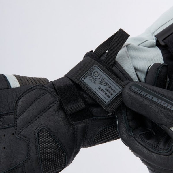 RĘKAWICE MOTOCYKLOWE REBELHORN RANGE BLACK LIGHT GREY M