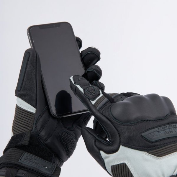 RĘKAWICE MOTOCYKLOWE REBELHORN RANGE BLACK LIGHT GREY XL