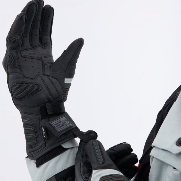 RĘKAWICE MOTOCYKLOWE REBELHORN RANGE BLACK LIGHT GREY XXL