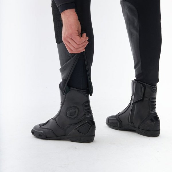 SPODNIE MOTOCYKLOWE SKÓRZANE REBELHORN VELOCE BLACK WHITE 62