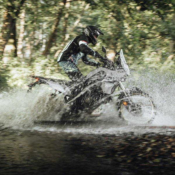 KURTKA MOTOCYKLOWA TEKSTYLNA REBELHORN RANGE GREY BLACK RED 3XL