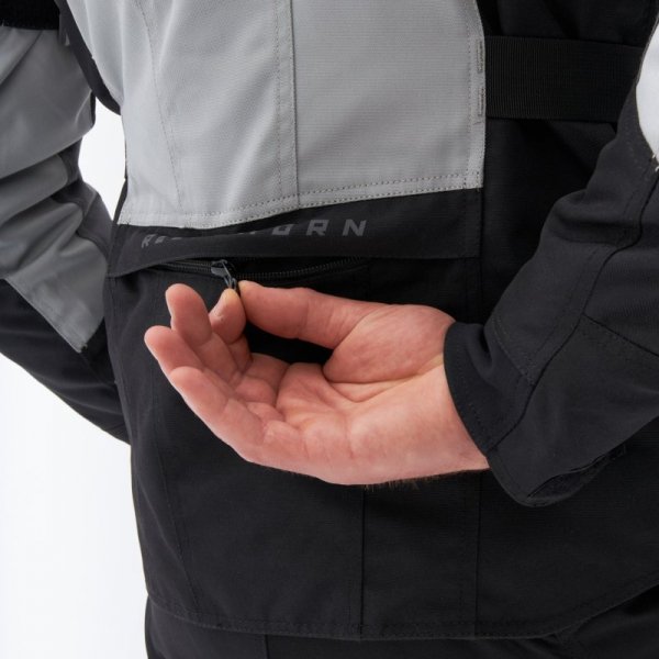 KURTKA MOTOCYKLOWA TEKSTYLNA REBELHORN SCOUT BLACK GREY FLUO YELLOW M