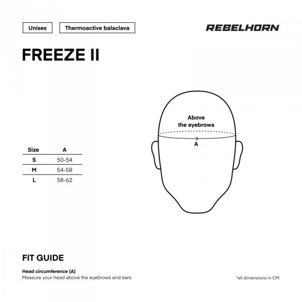 KOMINIARKA TERMOAKTYWNA REBELHORN FREEZE 2 BLACK M