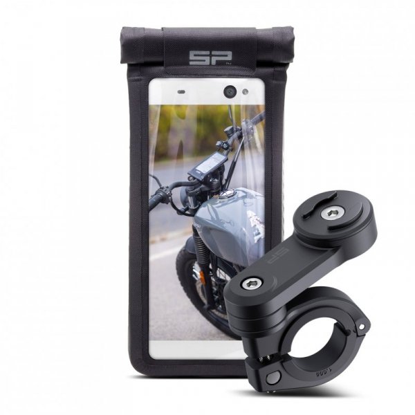 ZESTAW NA KIEROWNICĘ MOTOCYKLA UNIWERSALNY SP CONNECT SPC+ LT UNIVERSAL CASE BLACK OS