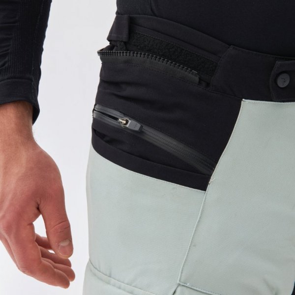 SPODNIE MOTOCYKLOWE TEKSTYLNE REBELHORN RANGE GREY BLACK RED XS