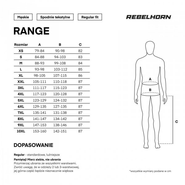 SPODNIE MOTOCYKLOWE TEKSTYLNE REBELHORN RANGE GREY BLACK RED XXL