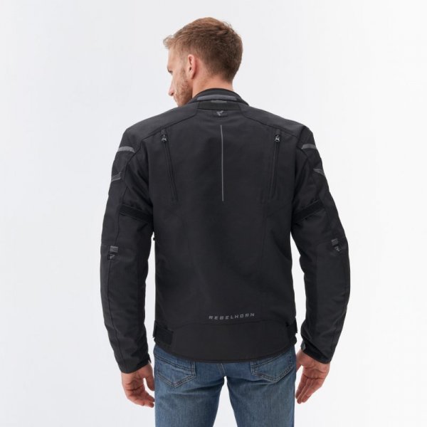 KURTKA MOTOCYKLOWA TEKSTYLNA REBELHORN SPARK BLACK XL