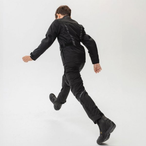 KURTKA MOTOCYKLOWA TEKSTYLNA JUNIOR OZONE SAHARA BLACK YM