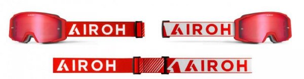 GOGLE AIROH BLAST XR1 RED MATT - SZYBA BLUE MIRRORED (1 SZYBA W ZESTAWIE) OS