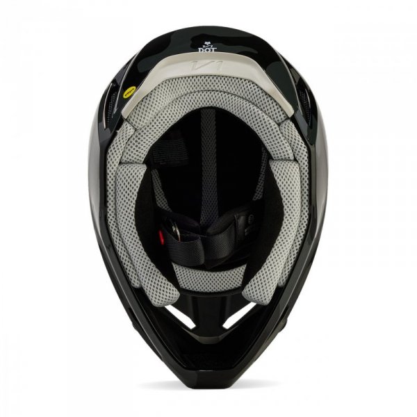 KASK MOTOCYKLOWY FOX V1 BNKR BLACK CAMO M