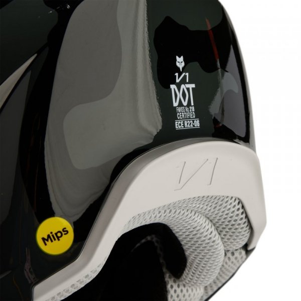 KASK MOTOCYKLOWY FOX V1 BNKR BLACK CAMO XL