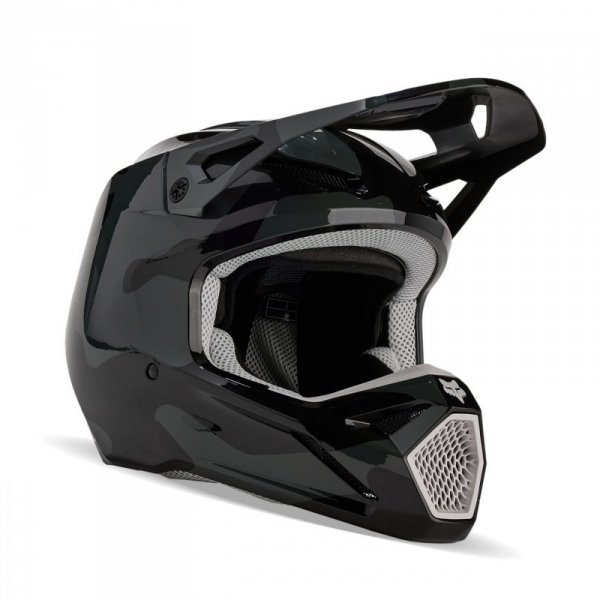KASK MOTOCYKLOWY FOX V1 BNKR BLACK CAMO XXL