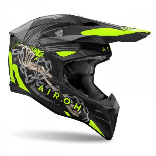 KASK MOTOCYKLOWY AIROH WRAAAP DARKNESS MATT XXS