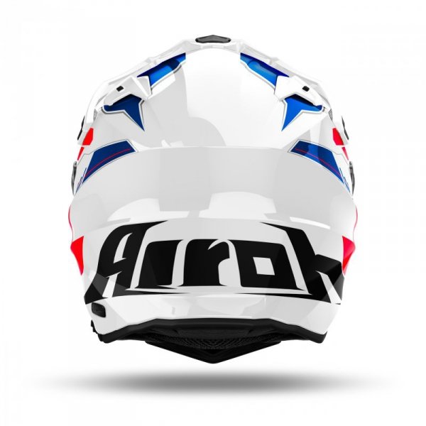 KASK MOTOCYKLOWY AIROH COMMANDER 2 REVEAL BLUE RED GLOSS M