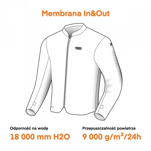 MEMBRANA UNIWERSALNA REBELHORN IN&OUT HYDRASHIELD PRO FLUO YELLOW XL