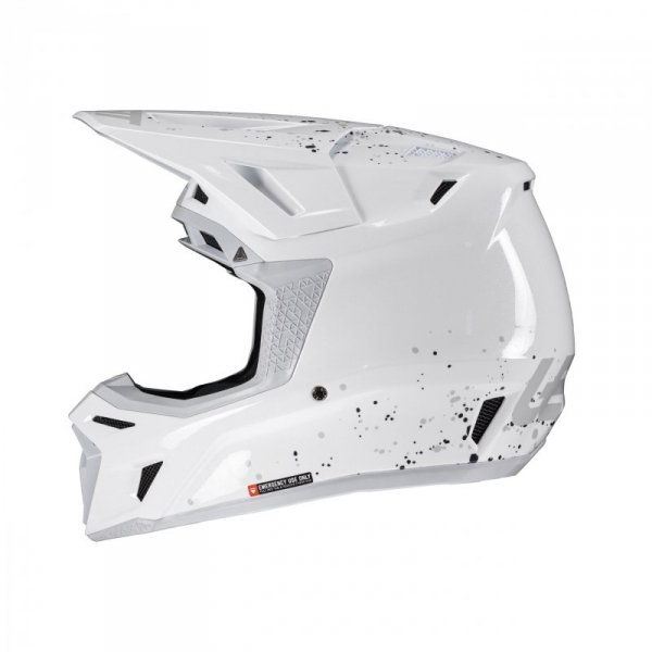 KASK MOTOCYKLOWY Z GOGLAMI LEATT KIT MOTO 8.5 WHITE M