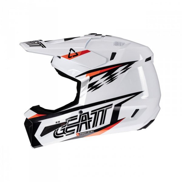 KASK MOTOCYKLOWY Z GOGLAMI LEATT KIT MOTO 3.5 WHITE XS