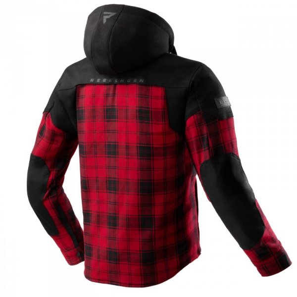 KOSZULA MOTOCYKLOWA REBELHORN SHIFTER BLACK RED 3XL