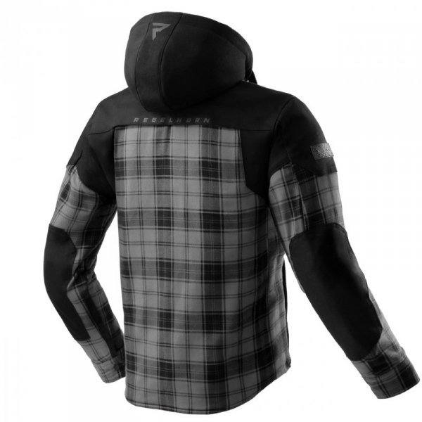 KOSZULA MOTOCYKLOWA REBELHORN SHIFTER BLACK GREY 7XL