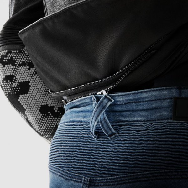 JEANSY MOTOCYKLOWE REBELHORN REVOLT WASHED BLUE MONOLAYER 34/32